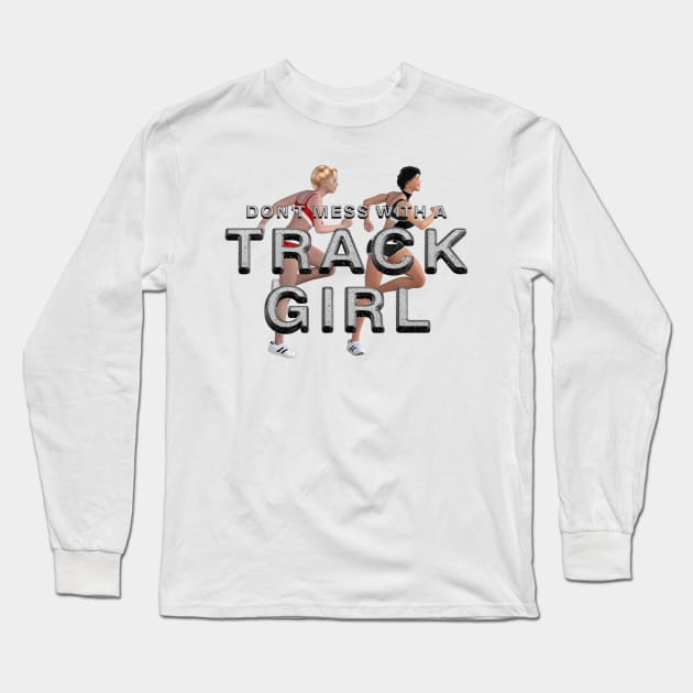 Track Girl Long Sleeve T-Shirt by teepossible